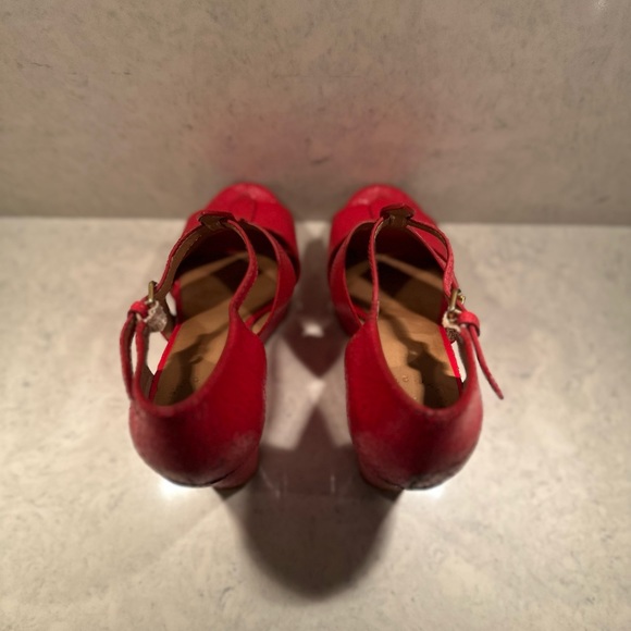 Marc By Marc Jacobs Red Leather wedges sz38 - Picture 3 of 12